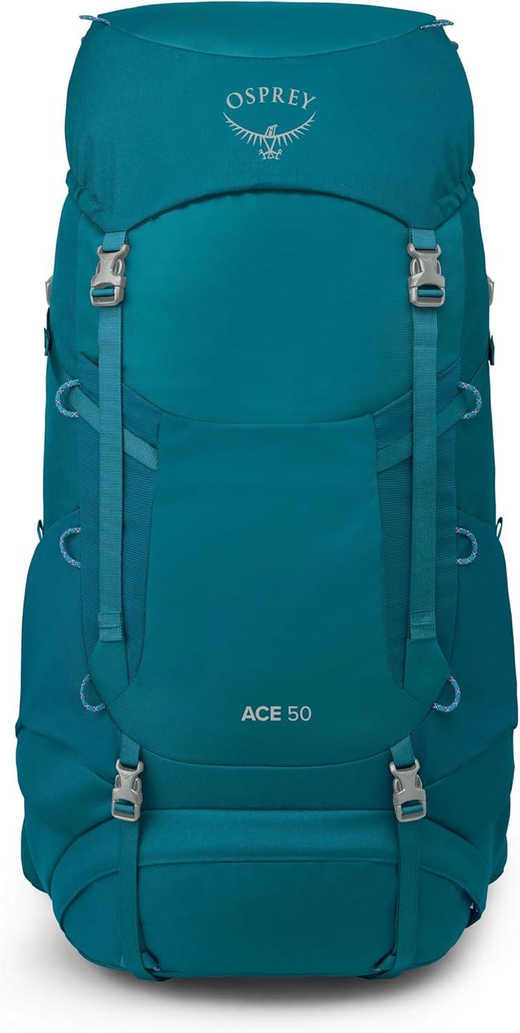 imageOsprey Ace 50L Kids Backpacking Backpack Blue SpikemossDeep PeytoBlue SpikemossDeep Peyto