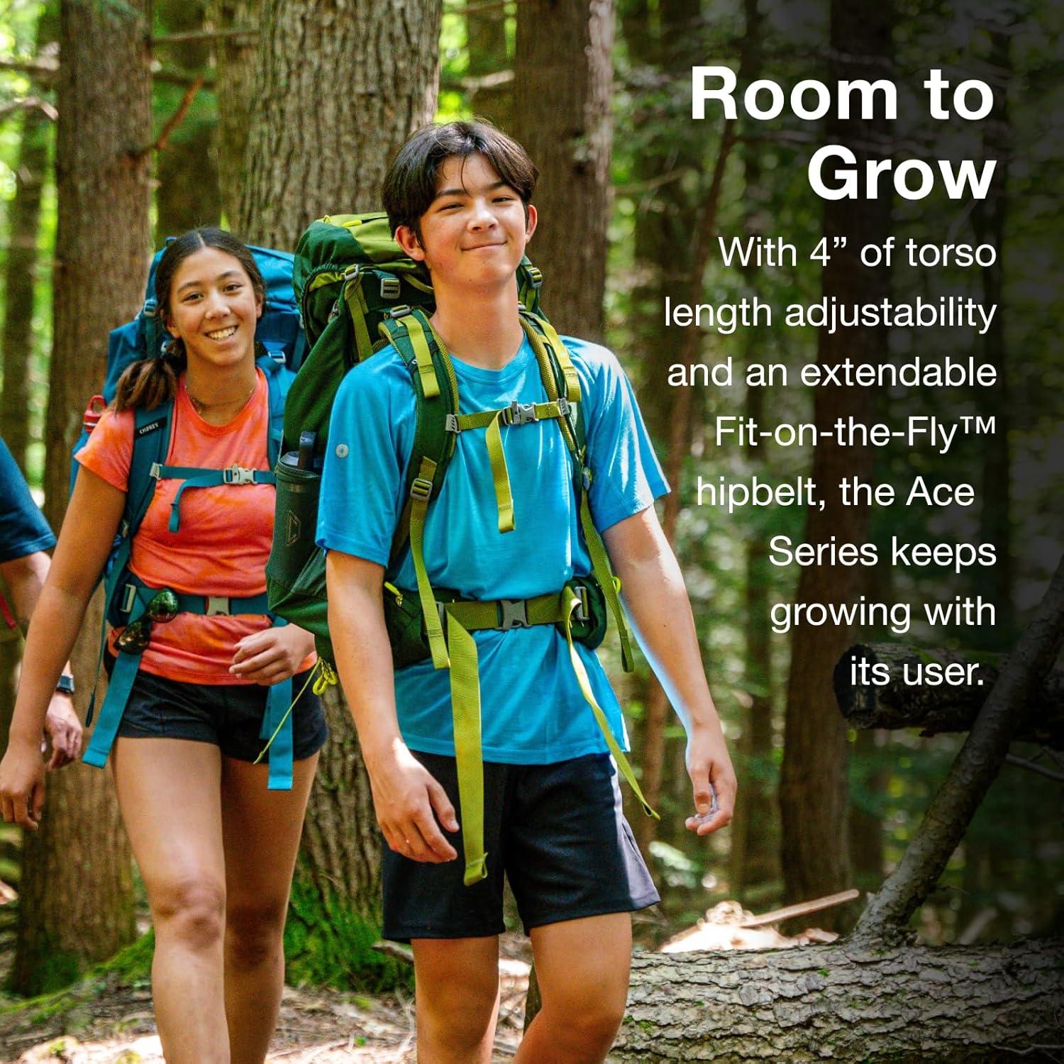 imageOsprey Ace 50L Kids Backpacking Backpack Blue SpikemossDeep PeytoBlue SpikemossDeep Peyto