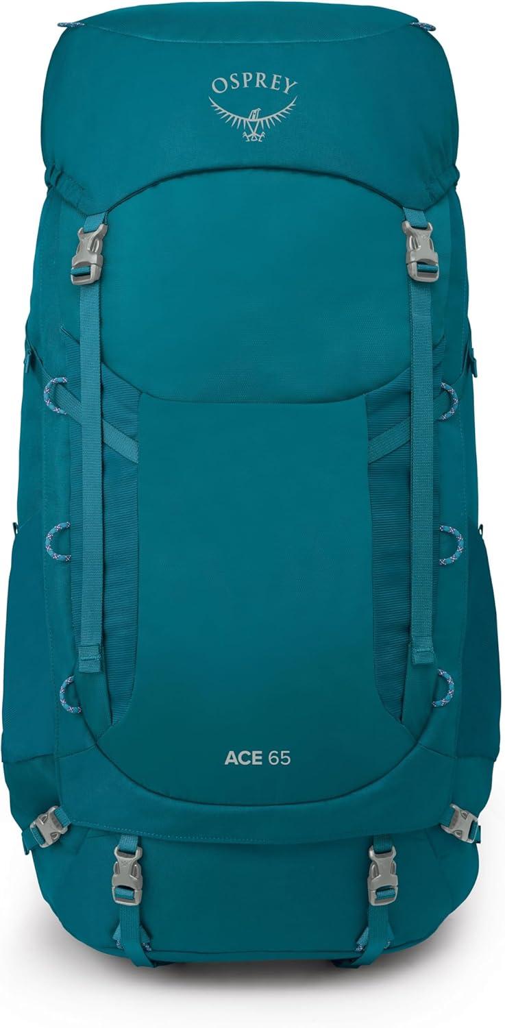 imageOsprey Ace 50L Kids Backpacking Backpack Blue SpikemossDeep PeytoBlue SpikemossDeep Peyto