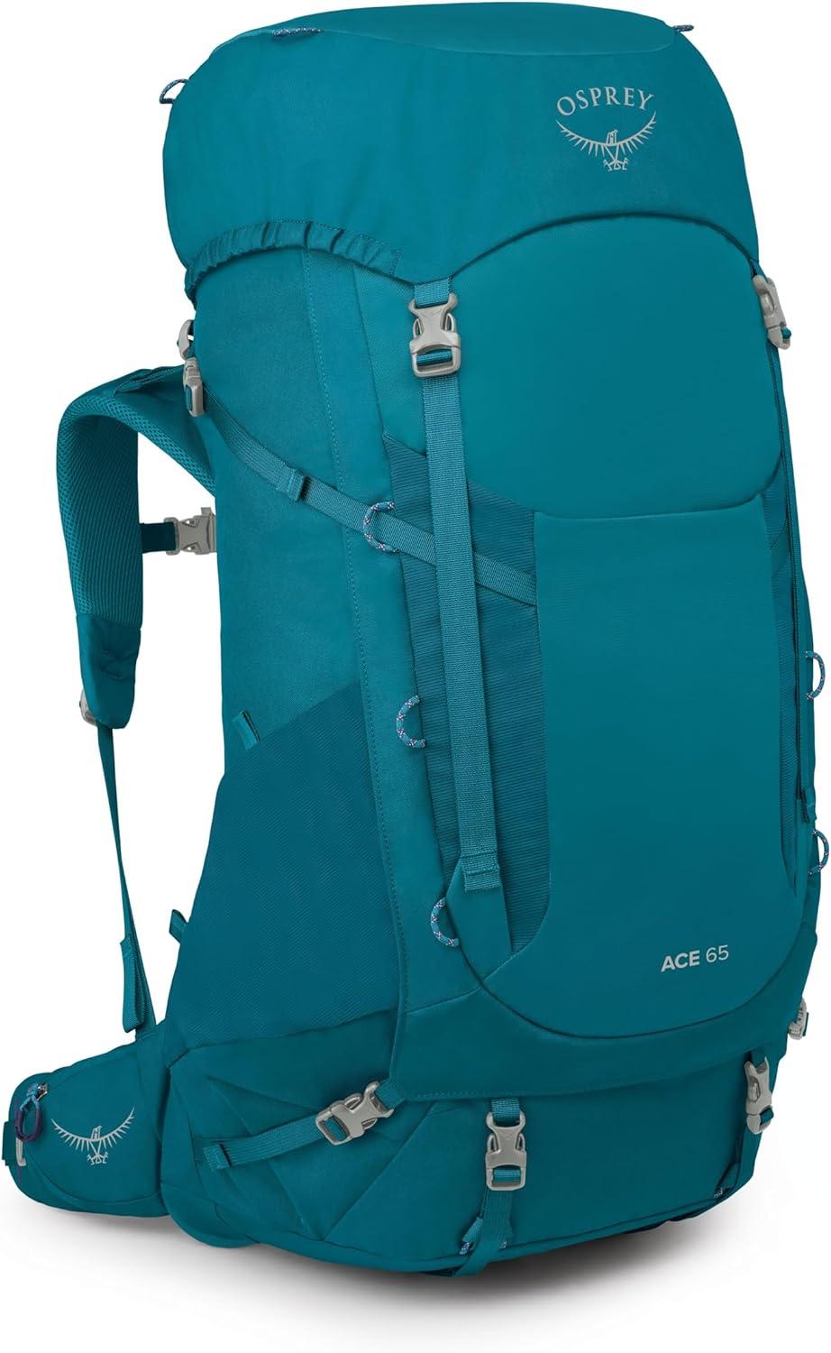 imageOsprey Ace 50L Kids Backpacking Backpack Blue SpikemossDeep PeytoBlue SpikemossDeep Peyto