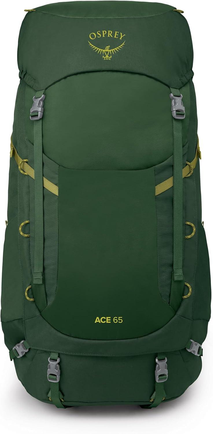 imageOsprey Ace 50L Kids Backpacking Backpack Blue SpikemossDeep PeytoGreen CanopyMatcha Green