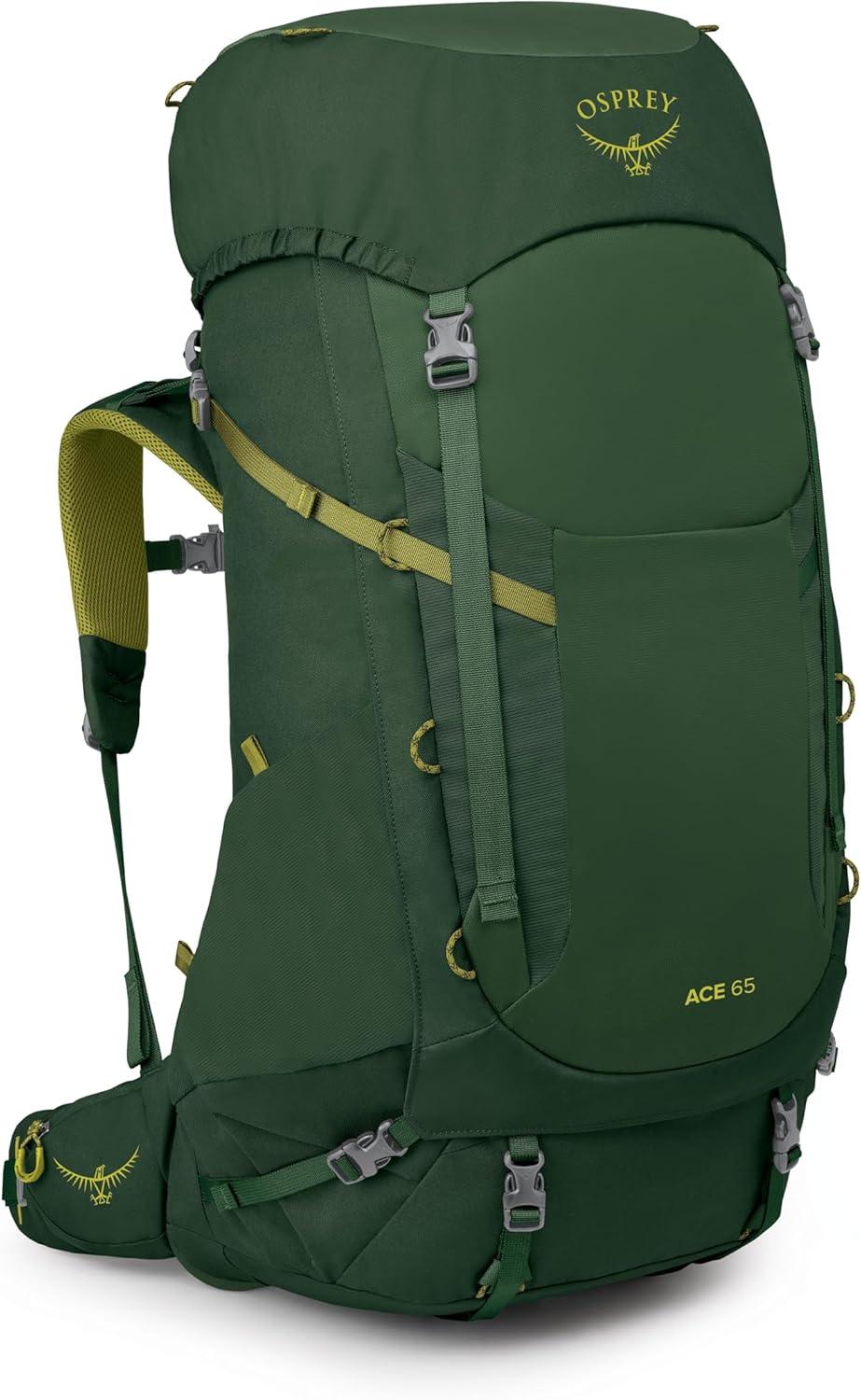 imageOsprey Ace 50L Kids Backpacking Backpack Blue SpikemossDeep PeytoGreen CanopyMatcha Green