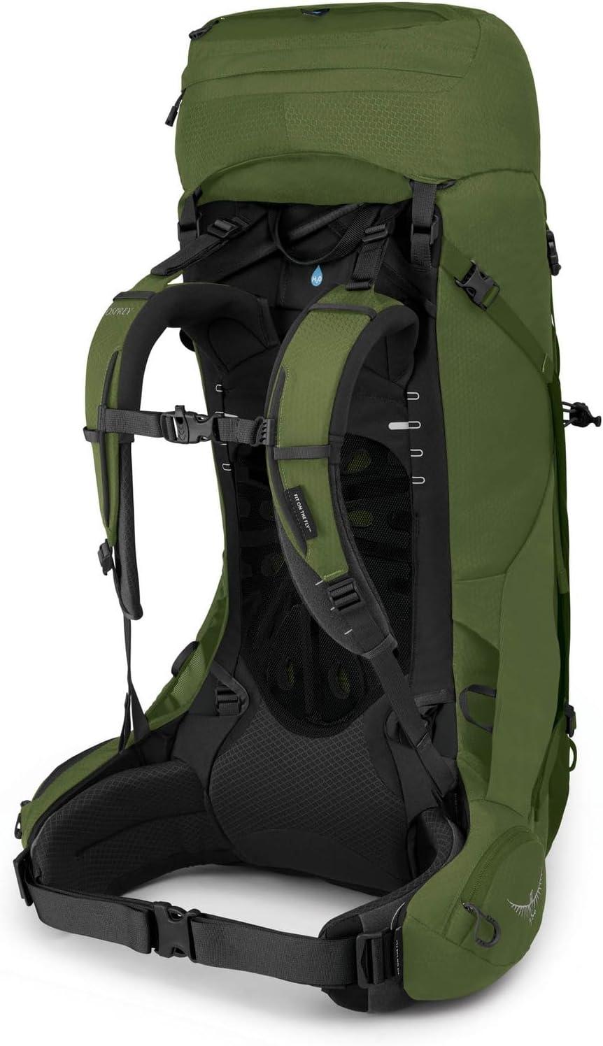 imageOsprey Aether 55L Mens Backpacking Backpack Garlic Mustard Green SMGarlic Mustard Green