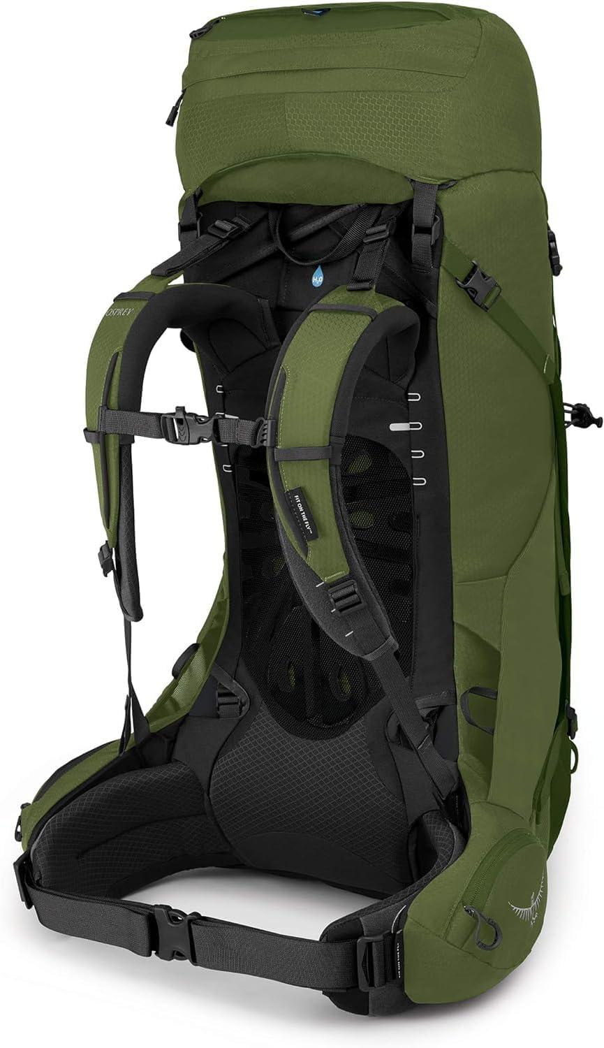 imageOsprey Aether 55L Mens Backpacking Backpack Garlic Mustard Green SMGarlic Mustard Green