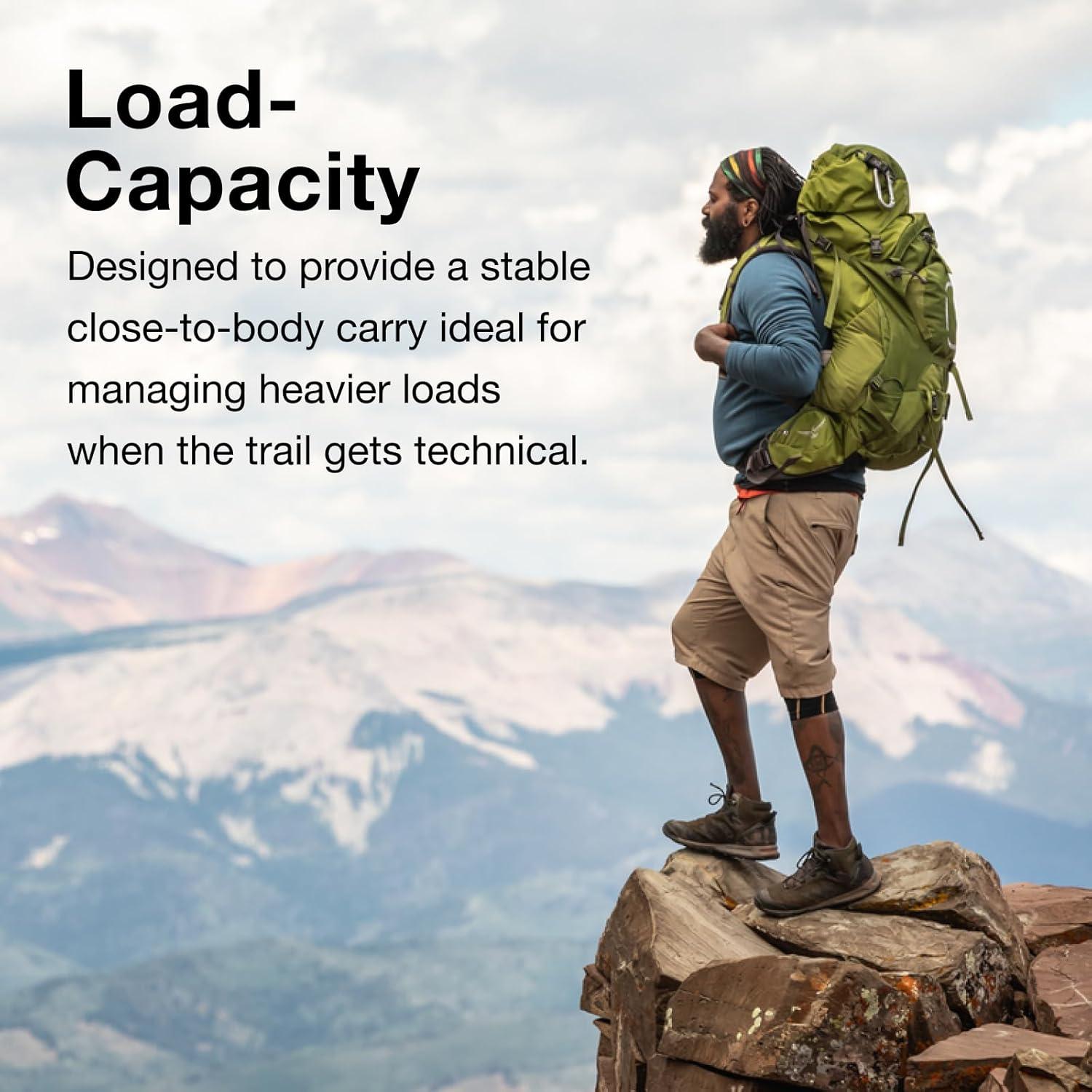 imageOsprey Aether 55L Mens Backpacking Backpack Garlic Mustard Green SMGarlic Mustard Green