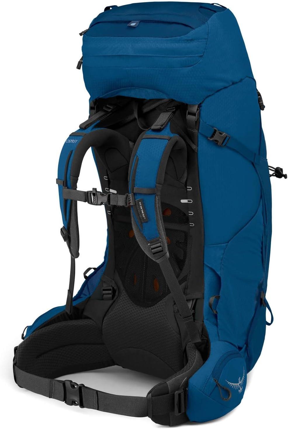 imageOsprey Aether 65L Mens Backpacking Backpack Deep Acorn Red LXLDeep Water Blue