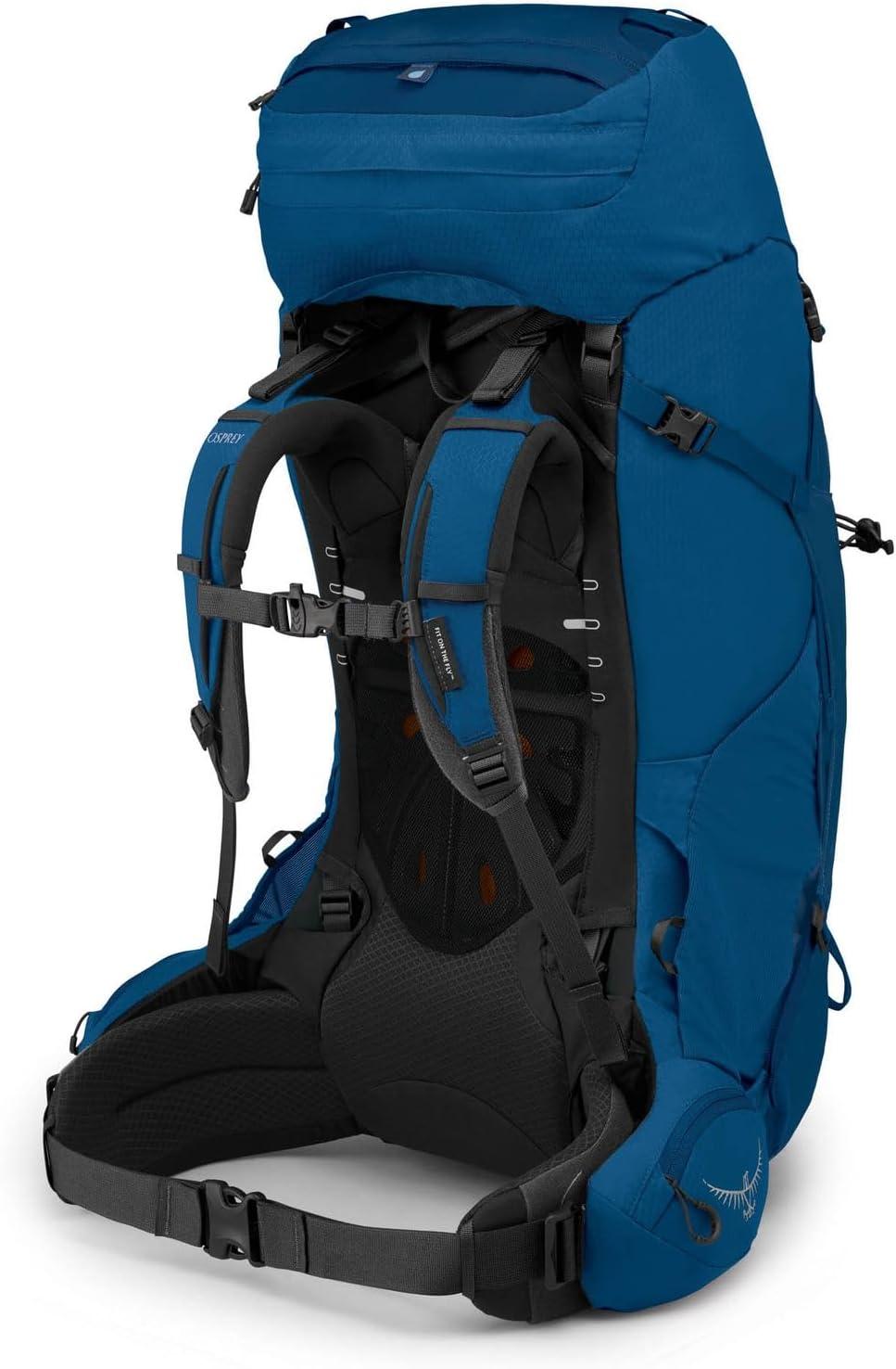 imageOsprey Aether 65L Mens Backpacking Backpack Deep Acorn Red LXLDeep Water Blue