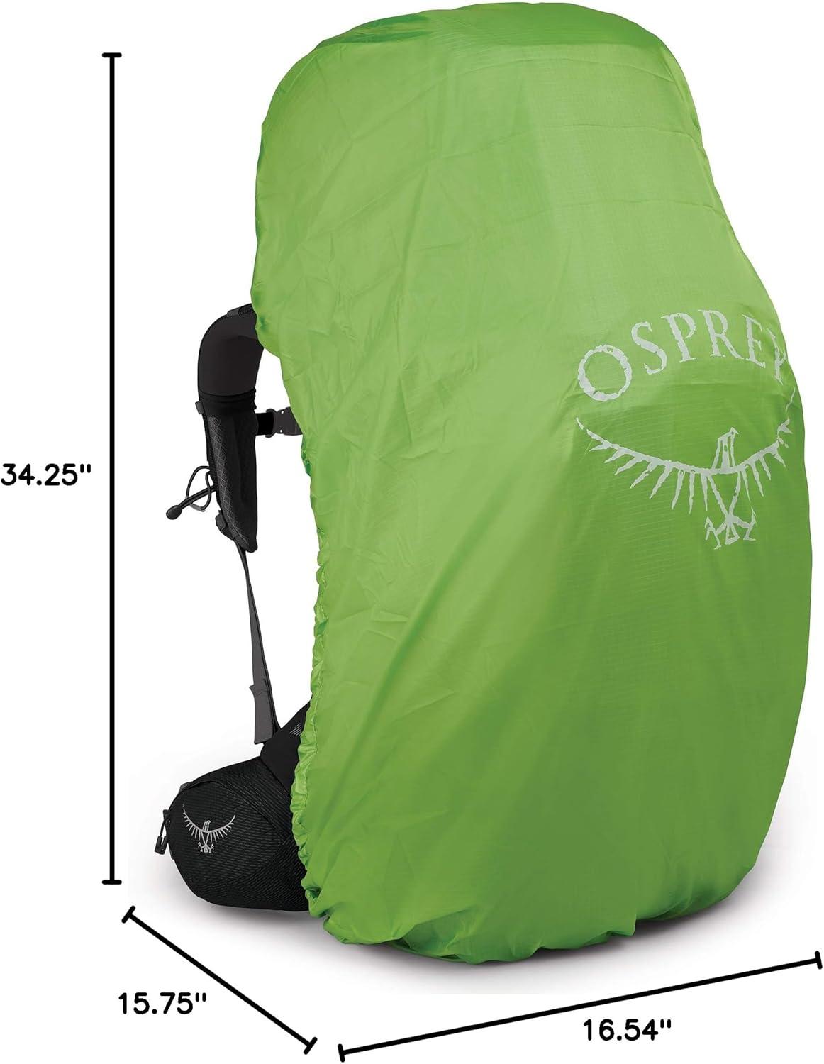 imageOsprey Aether Plus 100L Mens Backpacking Backpack Axo Green SMBlack