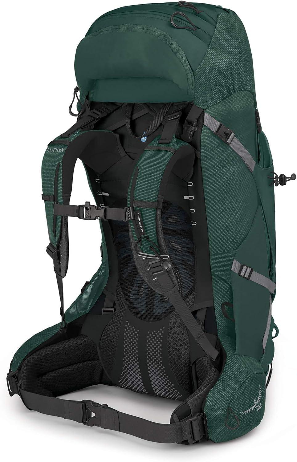 imageOsprey Aether Plus 60L Mens Backpacking Backpack Axo Green LXLAxo Green