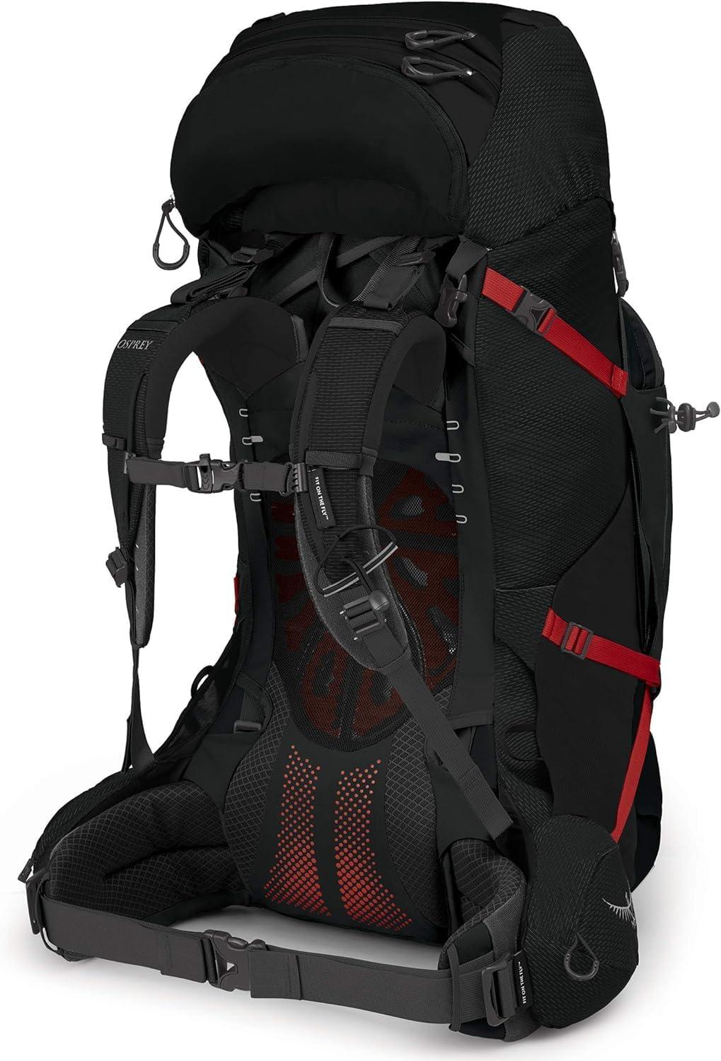 imageOsprey Aether Plus 70L Mens Backpacking Backpack Black LXLBlack