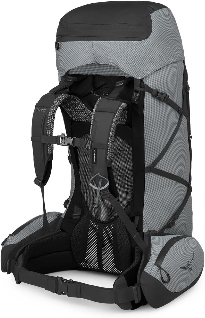 imageOsprey Aether Pro 75L Mens Backpacking Backpack Silver Lining LXLSilver Lining