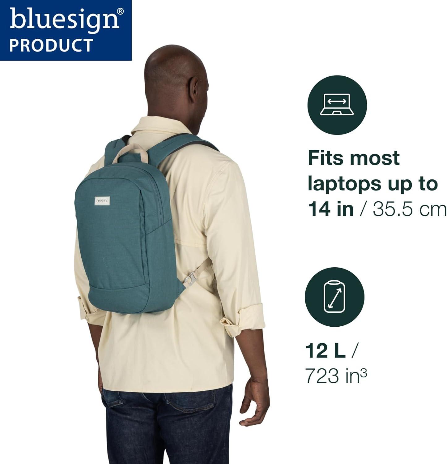 imageOsprey Arcane Small Day Commuter Backpack Earl Grey HeatherCascade Blue3