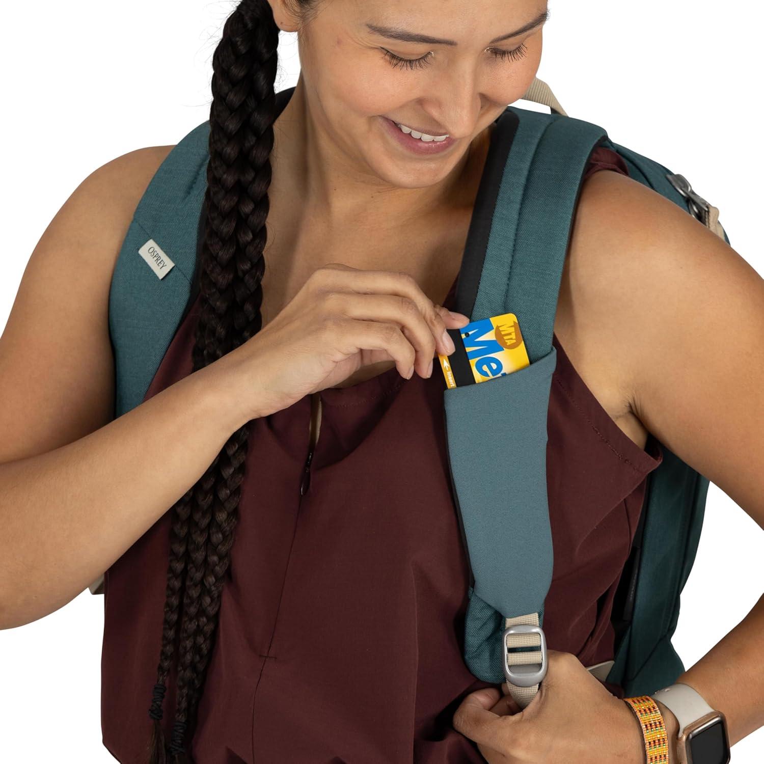 imageOsprey Arcane Small Day Commuter Backpack Earl Grey HeatherCascade Blue3