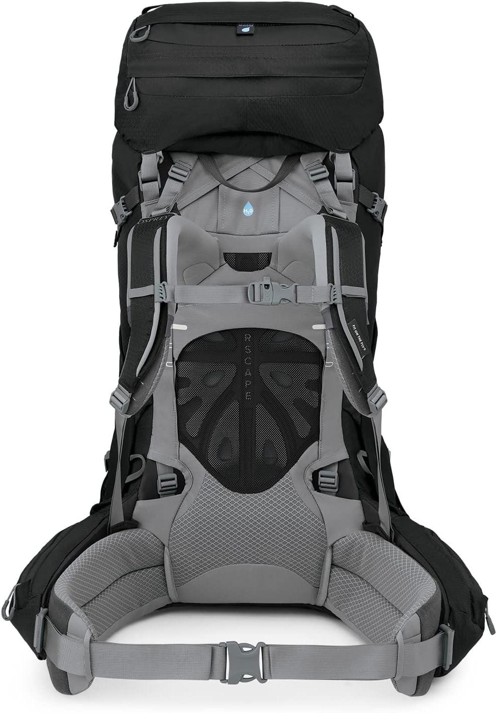 imageOsprey Ariel 65L Womens Backpacking Backpack Ceramic Blue WML Extended FitBlack