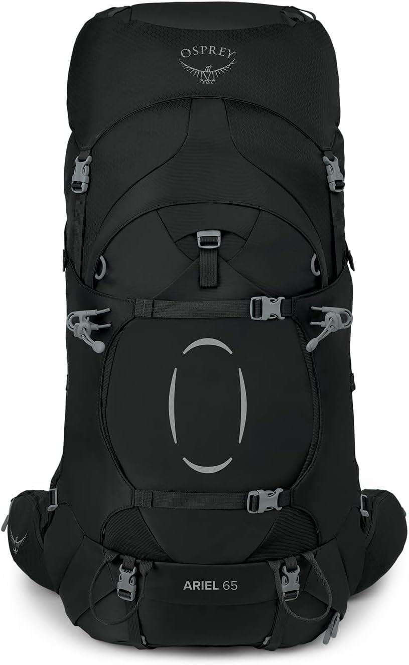 imageOsprey Ariel 65L Womens Backpacking Backpack Ceramic Blue WML Extended FitBlack