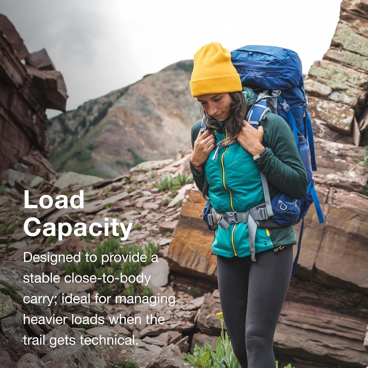 imageOsprey Ariel 65L Womens Backpacking Backpack Ceramic Blue WML Extended FitClaret Red