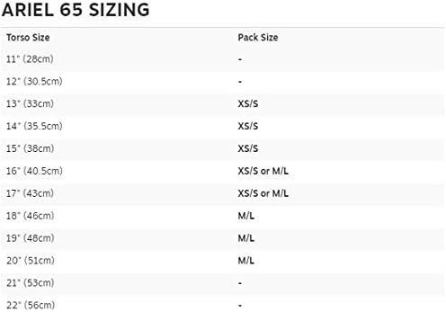 imageOsprey Ariel 65L Womens Backpacking Backpack Ceramic Blue WML Extended FitClaret Red