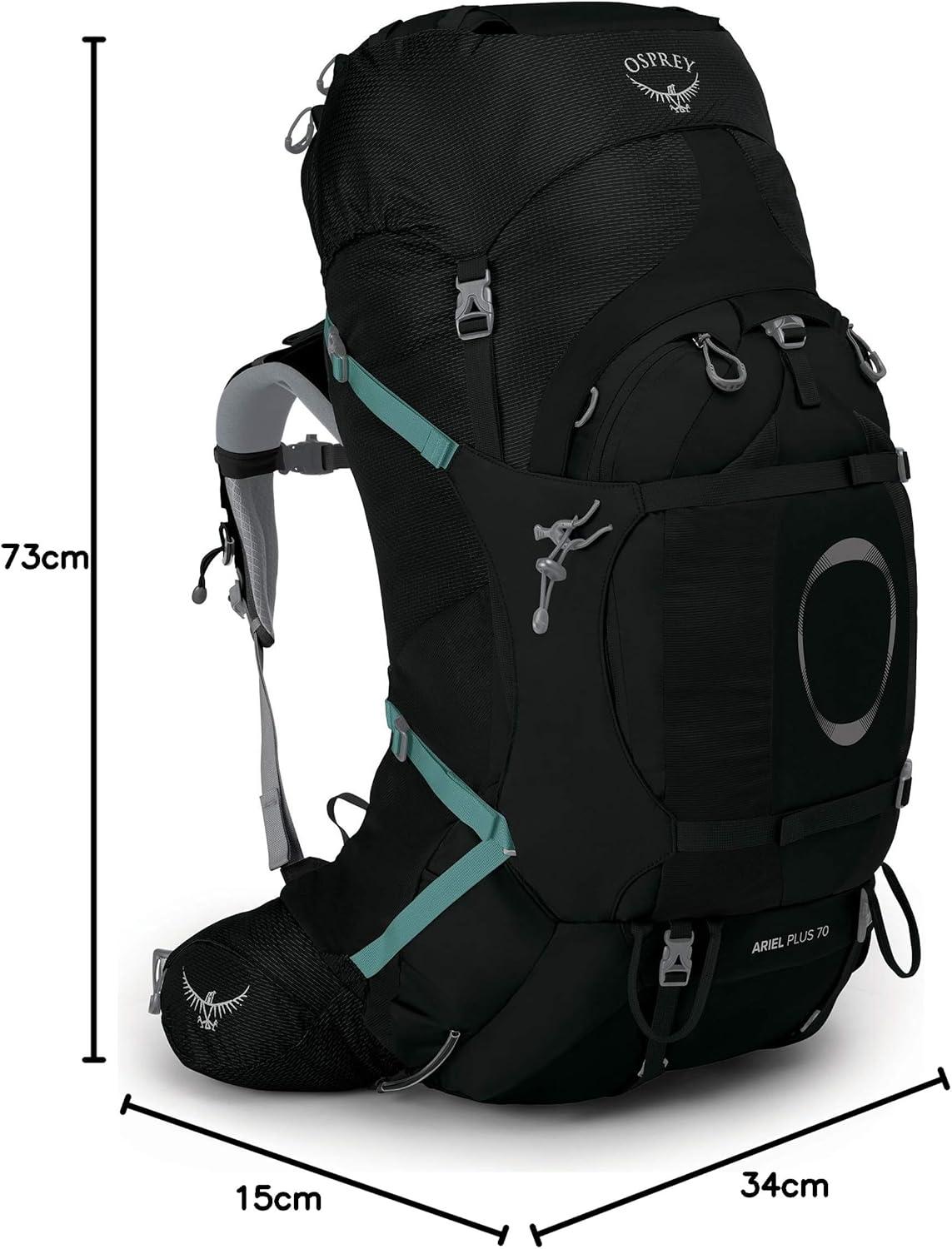 imageOsprey Ariel Plus 70 Womens Backpacking BackpackBlack