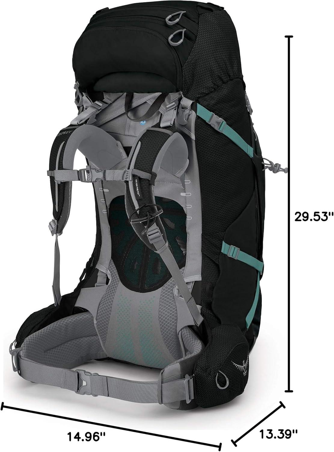 imageOsprey Ariel Plus 70 Womens Backpacking BackpackBlack