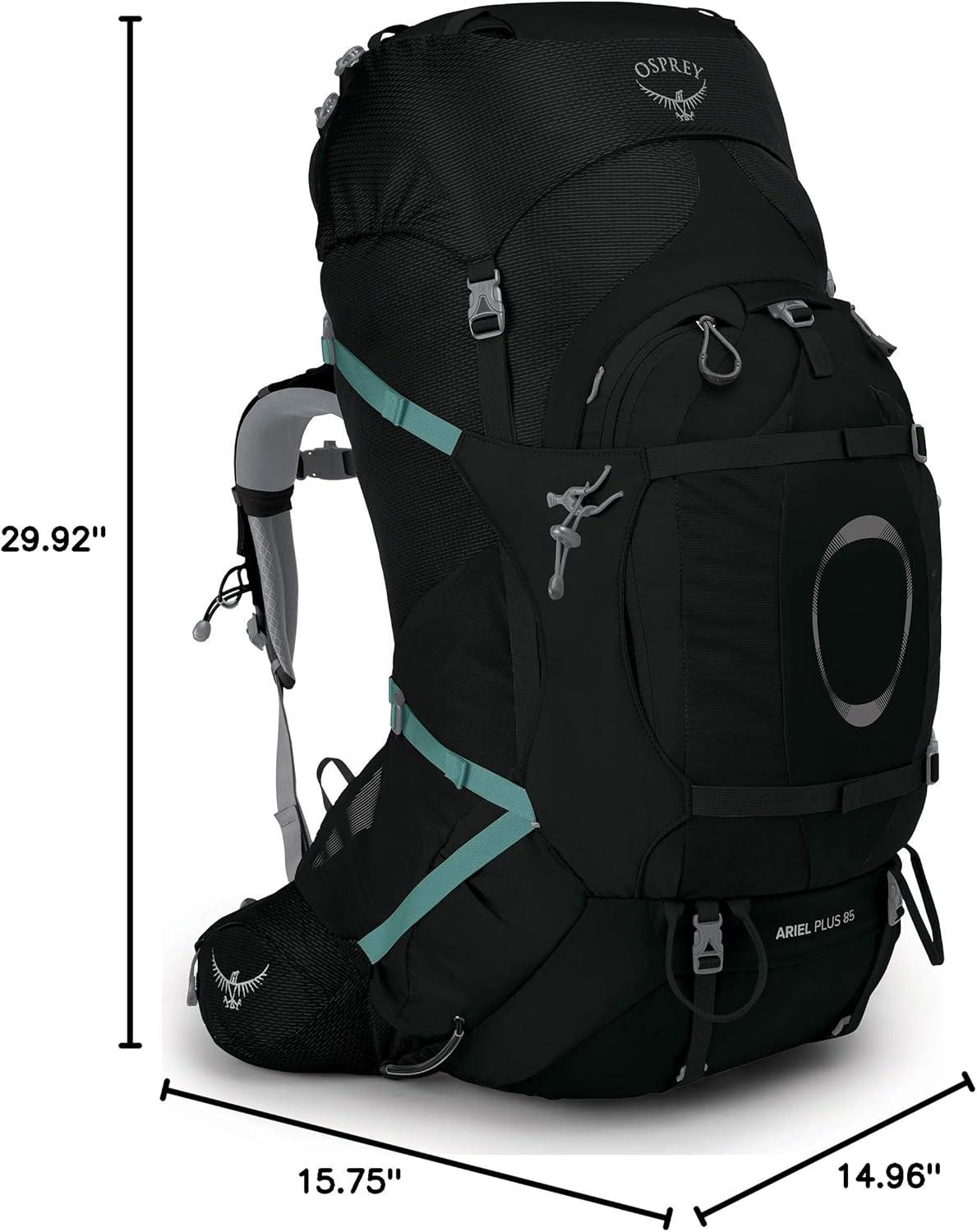 imageOsprey Ariel Plus 85 Womens Backpacking PackBlack