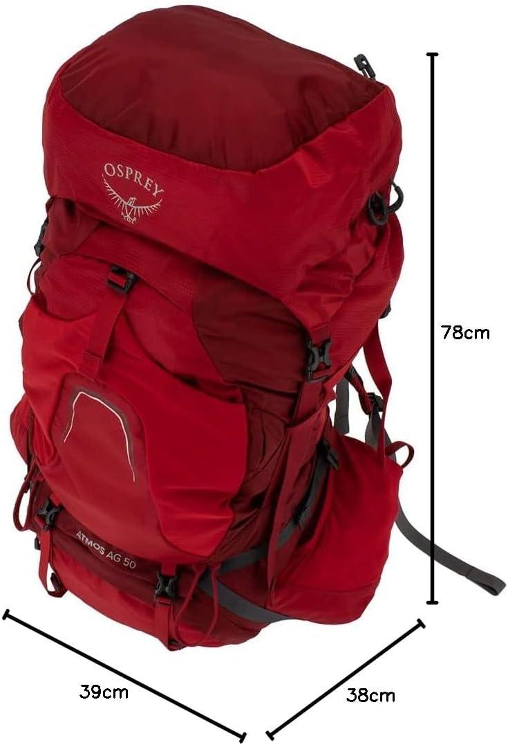 imageOsprey Atmos AG 50L Mens Backpacking BackpackMythical Green