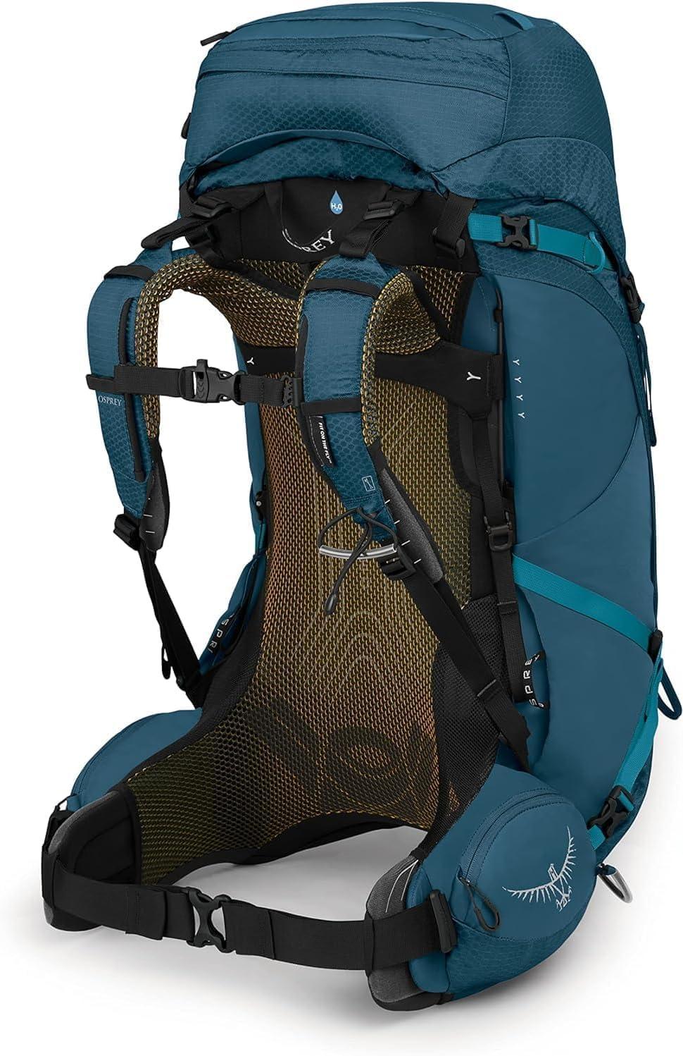 imageOsprey Atmos AG 50L Mens Backpacking BackpackVenturi Blue