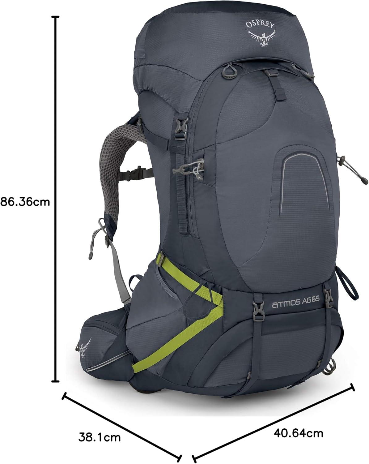 imageOsprey Atmos AG 65 Mens Backpacking BackpackAbyss Grey