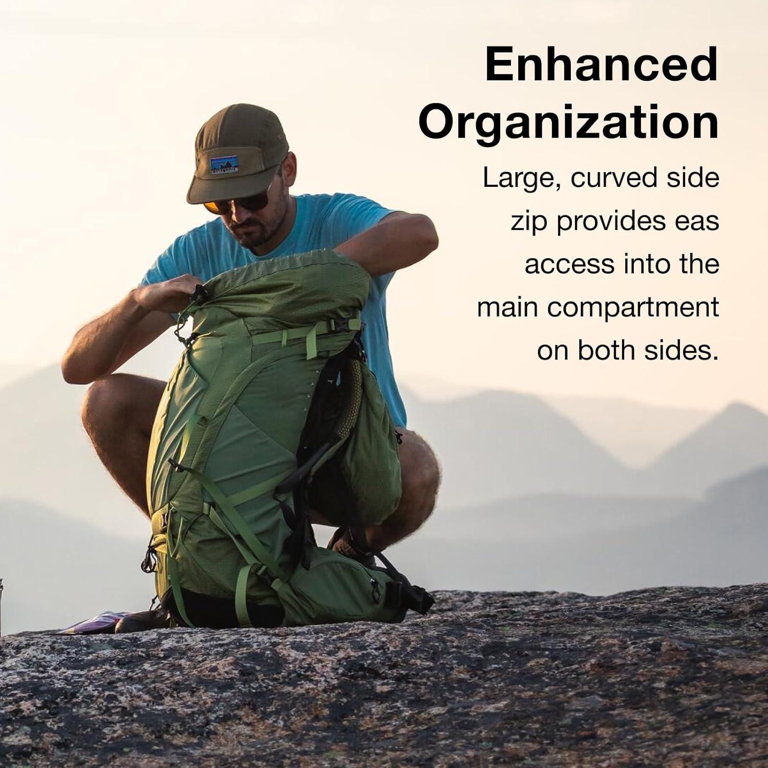 imageOsprey Atmos AG 65L Mens Backpacking Backpack Black LXLBlack