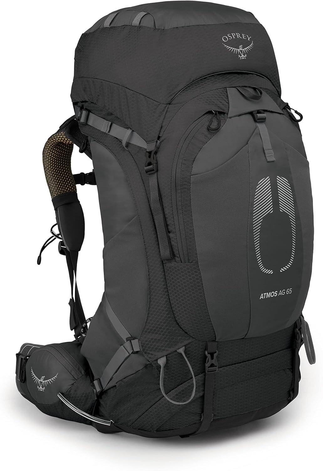 imageOsprey Atmos AG 65L Mens Backpacking Backpack Black LXLBlack