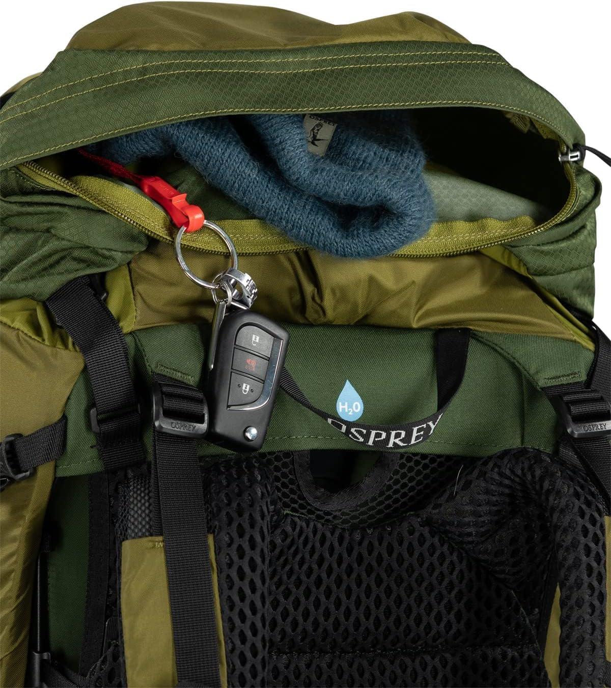 imageOsprey Atmos AG LT 50L Mens Backpacking Backpack Scenic ValleyGreen Peppercorn LXLBlack