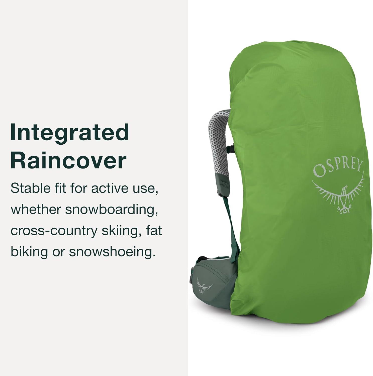 imageOsprey Atmos AG LT 50L Mens Backpacking Backpack Scenic ValleyGreen Peppercorn LXLNight ShiftScoria Blue