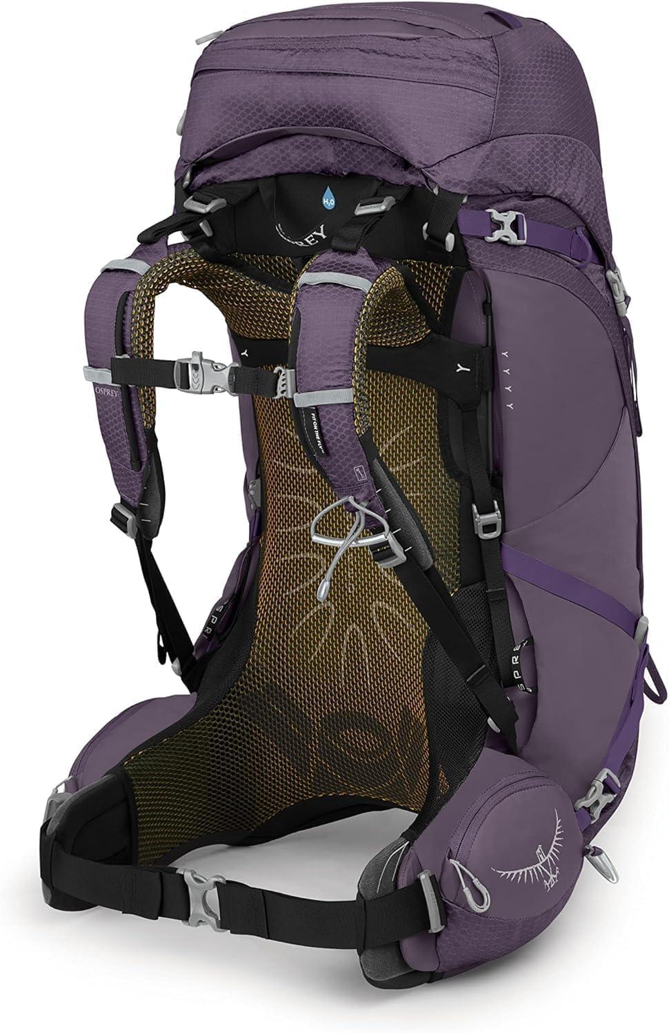 imageOsprey Aura AG 50L Womens Backpacking Backpack Berry Sorbet Red WXSSEnchantment Purple