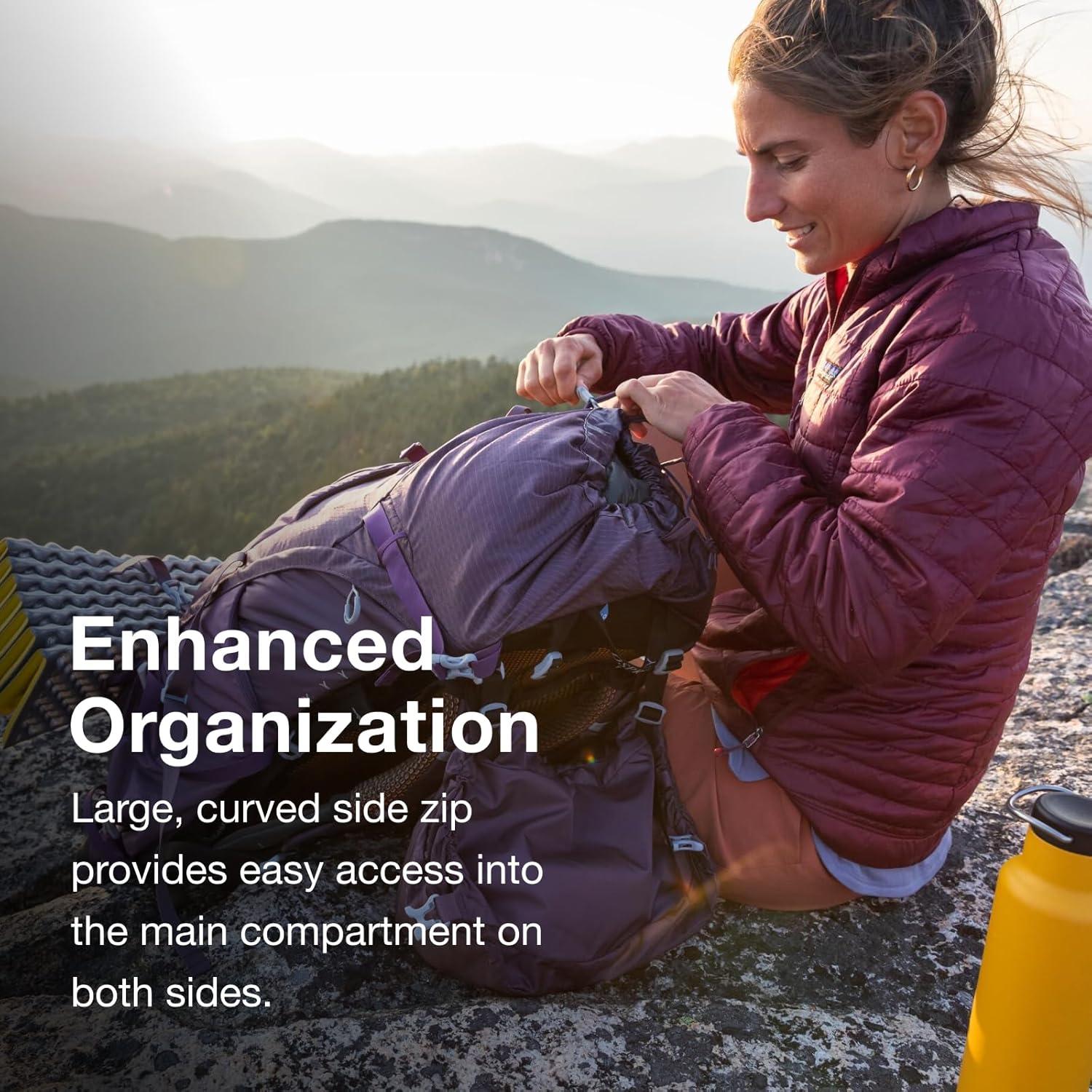 imageOsprey Aura AG 65L Womens Backpacking Backpack Berry Sorbet Red WMLBerry Sorbet Red