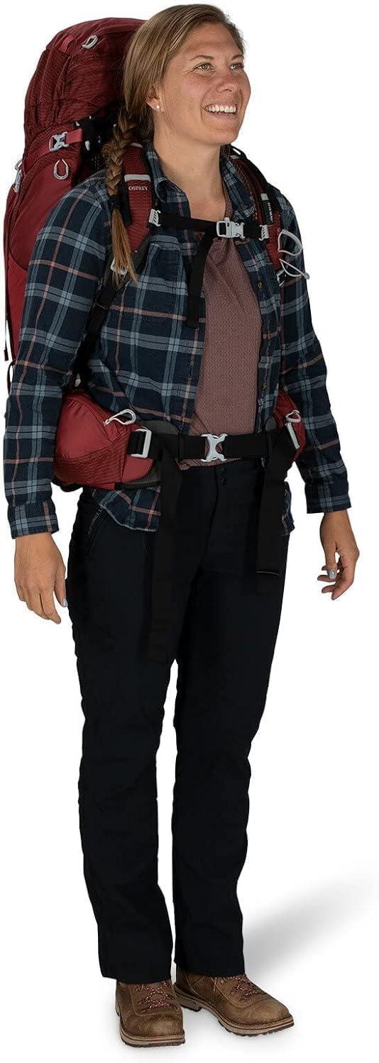 imageOsprey Aura AG 65L Womens Backpacking Backpack Berry Sorbet Red WMLBerry Sorbet Red