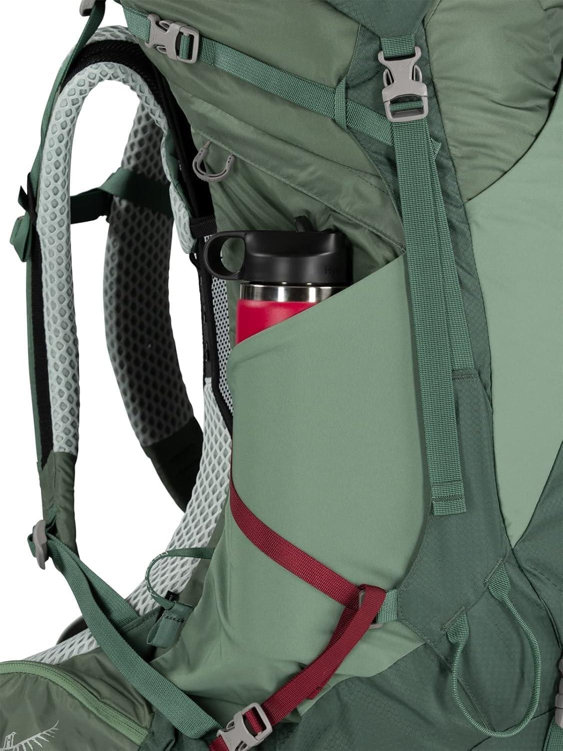 imageOsprey Aura AG LT 50L Womens Backpacking Backpack Black WMLAntidote Purple