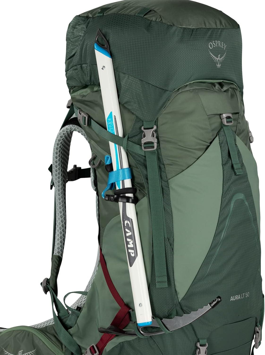 imageOsprey Aura AG LT 50L Womens Backpacking Backpack Black WMLAntidote Purple