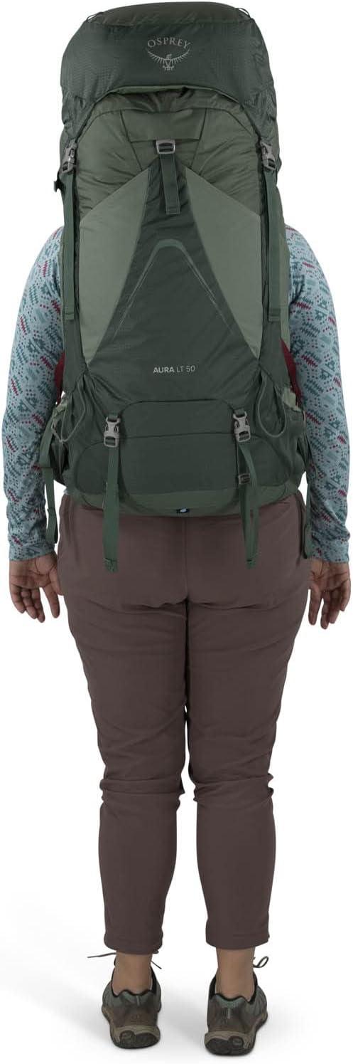 imageOsprey Aura AG LT 50L Womens Backpacking Backpack Black WMLAntidote Purple