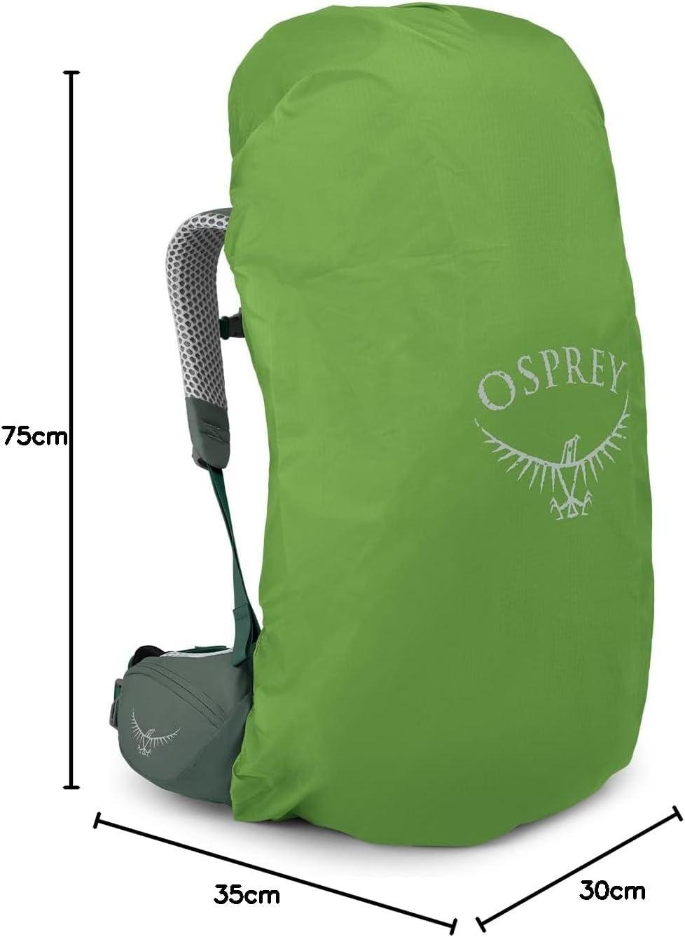 imageOsprey Aura AG LT 50L Womens Backpacking Backpack Black WMLDarjeeling Spring Green