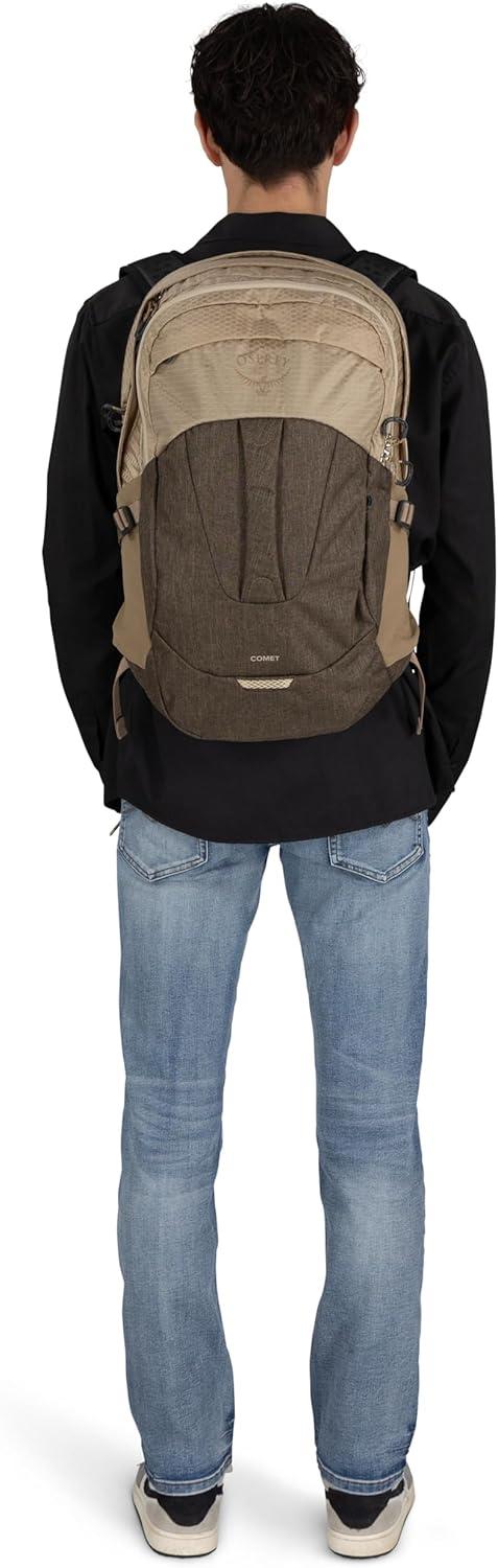 imageOsprey Comet Laptop Backpack BlackAlpaca TanLatte Brown Heather
