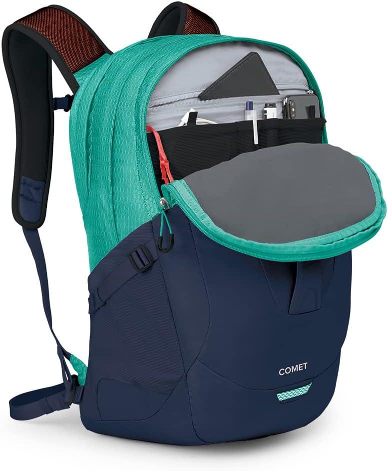 imageOsprey Comet Laptop Backpack BlackReverie GreenCetacean Blue