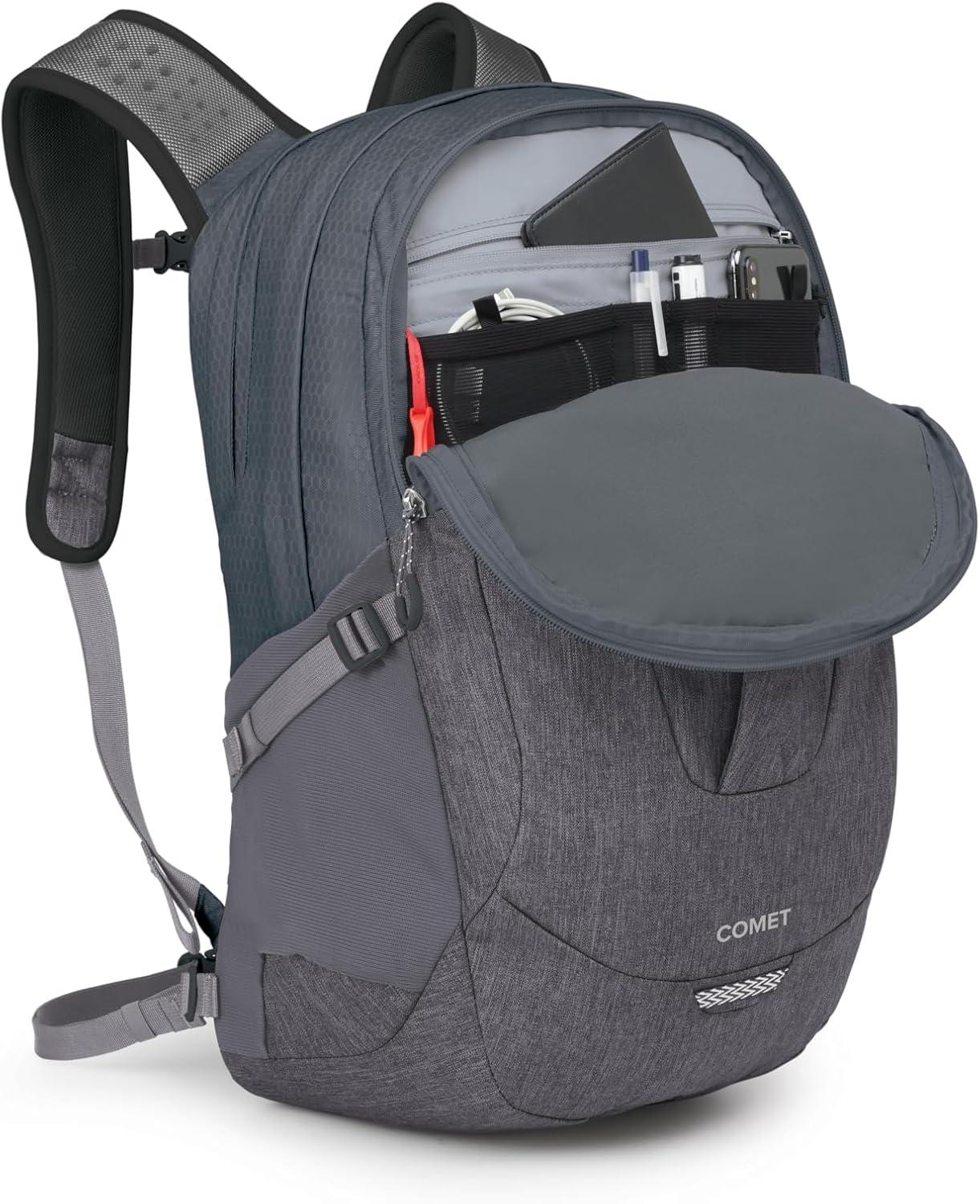 imageOsprey Comet Laptop Backpack BlackTungstenSoundwave Grey Heather