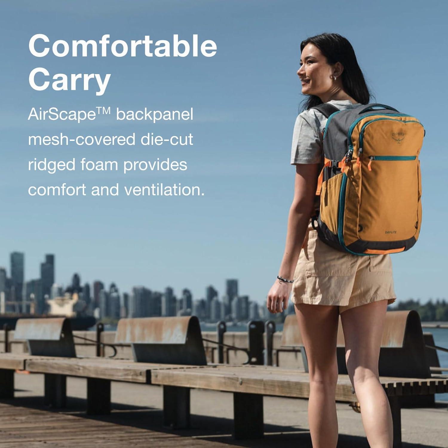imageOsprey Daylite 35L Travel Pack Lightweight and Versatile CarryOn Backpack for Weekend Travel Hiking or Daily Commute Durable Streamlined Design with Ample StorageTumbleweed YellowTunnel Vision