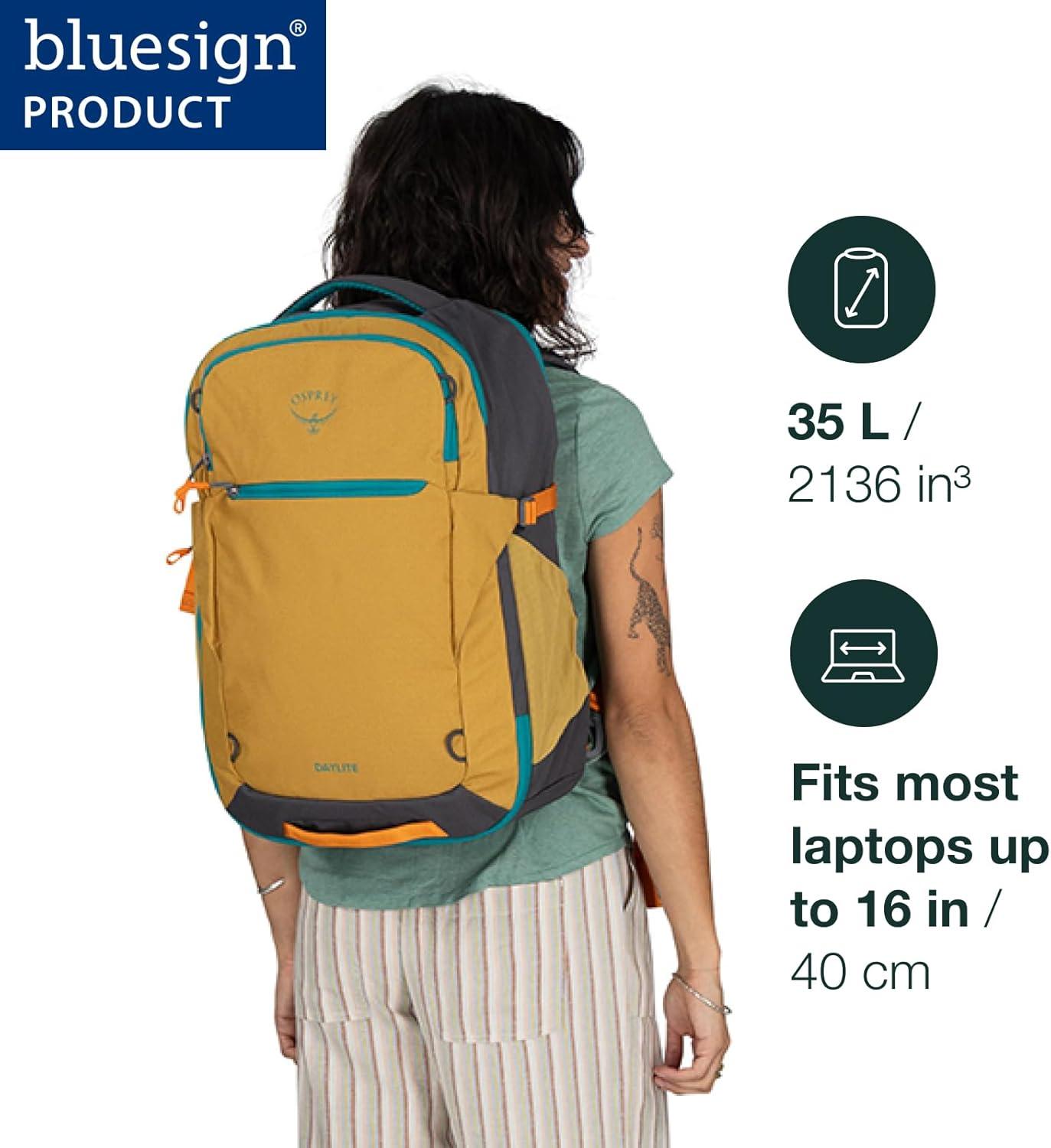 imageOsprey Daylite 35L Travel Pack Lightweight and Versatile CarryOn Backpack for Weekend Travel Hiking or Daily Commute Durable Streamlined Design with Ample StorageTumbleweed YellowTunnel Vision