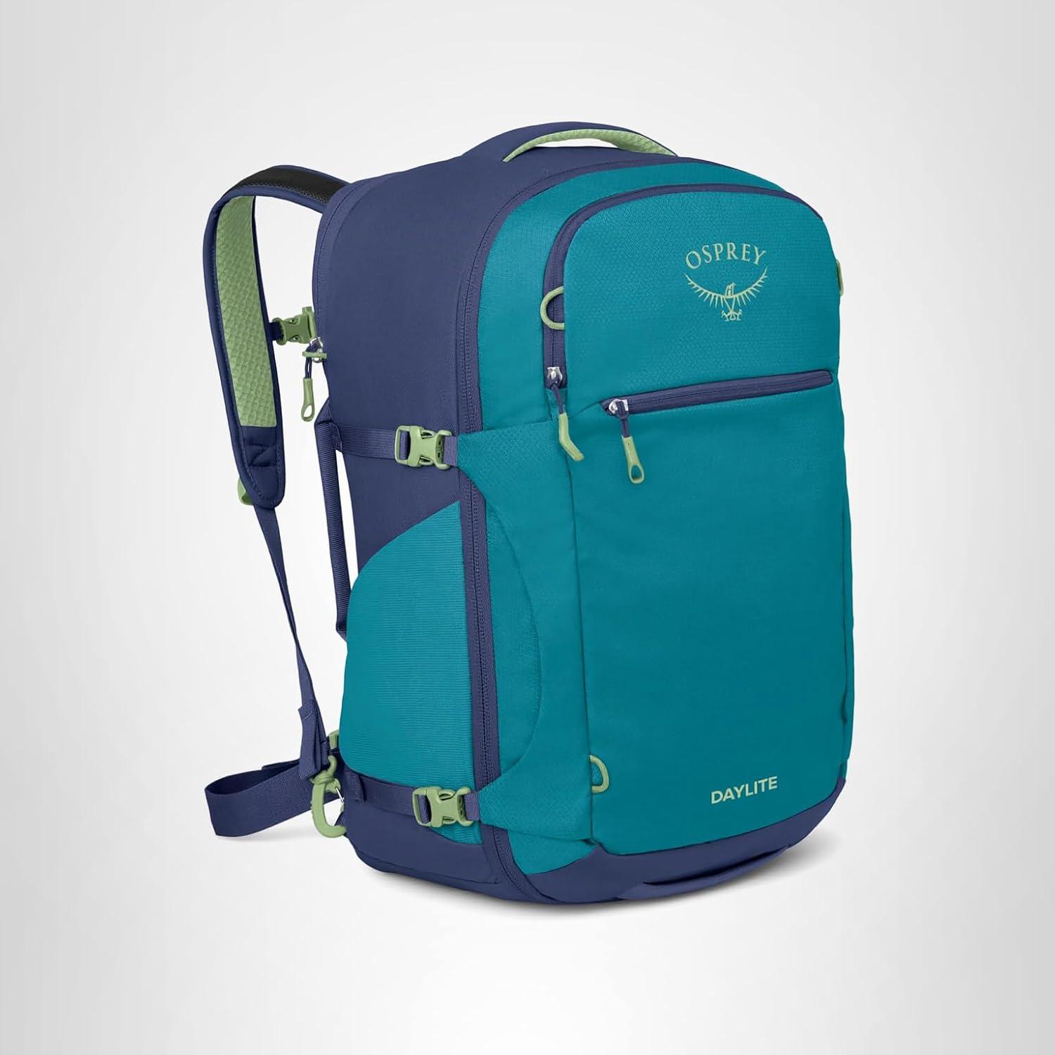 imageOsprey Daylite 44L CarryOn Travel Pack Lightweight Durable Backpack with Streamlined Design Versatile Spacious Bag for Weekend Trips or Business Tumbleweed YellowTunnel VisionBlue SpikemossAlkaline