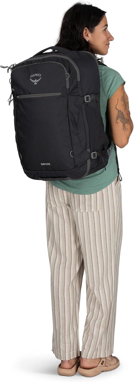 imageOsprey Daylite 44L CarryOn Travel Pack Lightweight Durable Backpack with Streamlined Design Versatile Spacious Bag for Weekend Trips or Business Tumbleweed YellowTunnel VisionBlack