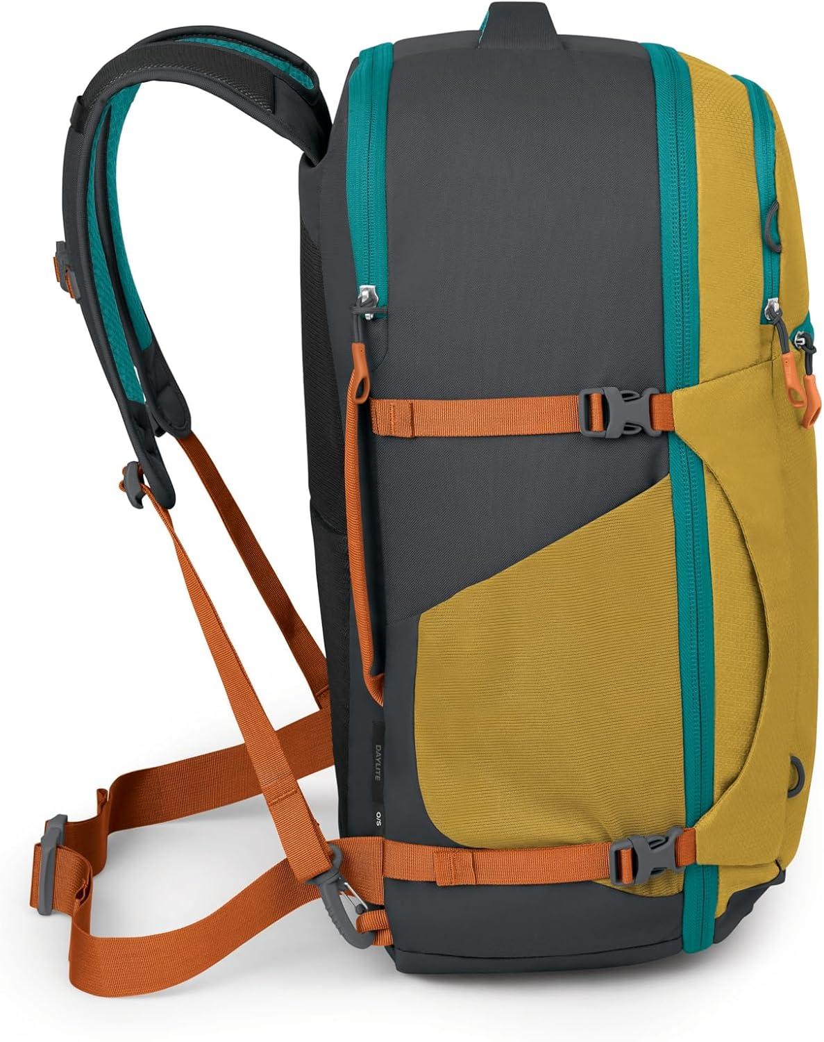 imageOsprey Daylite 44L CarryOn Travel Pack Lightweight Durable Backpack with Streamlined Design Versatile Spacious Bag for Weekend Trips or Business Tumbleweed YellowTunnel VisionTumbleweed YellowTunnel Vision