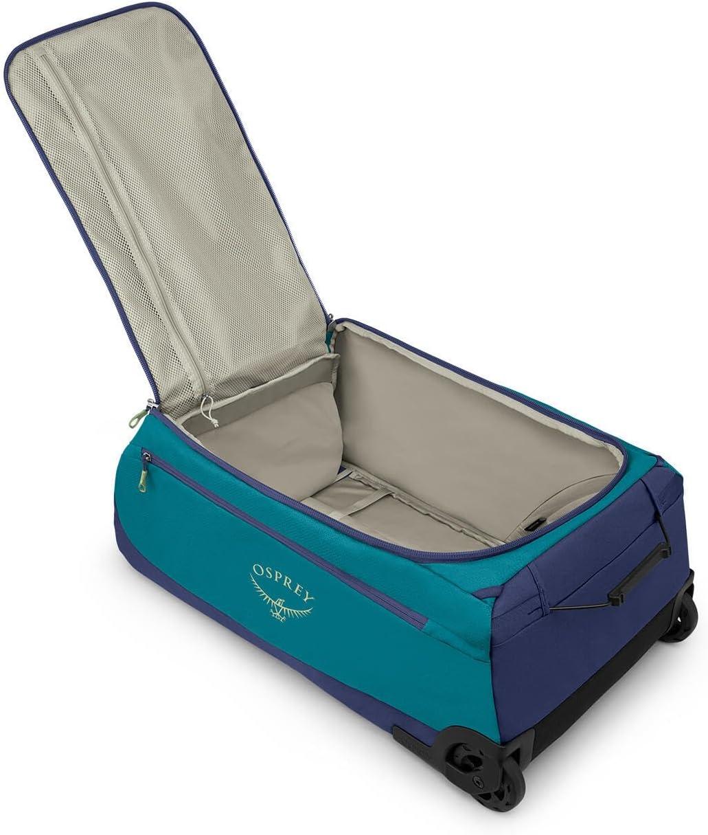 imageOsprey Daylite 85L Wheeled Collapsible Travel Duffel Bag Lightweight Rolling Suitcase Blue SpikemossAlkalineBlue SpikemossAlkaline