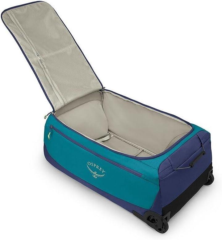 imageOsprey Daylite 85L Wheeled Collapsible Travel Duffel Bag Lightweight Rolling Suitcase Blue SpikemossAlkalineBlue SpikemossAlkaline
