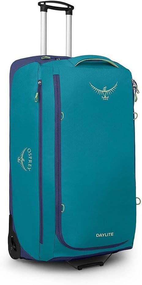 imageOsprey Daylite 85L Wheeled Collapsible Travel Duffel Bag Lightweight Rolling Suitcase Blue SpikemossAlkalineBlue SpikemossAlkaline