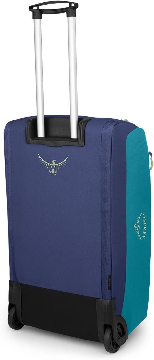 imageOsprey Daylite 85L Wheeled Collapsible Travel Duffel Bag Lightweight Rolling Suitcase Blue SpikemossAlkalineBlue SpikemossAlkaline
